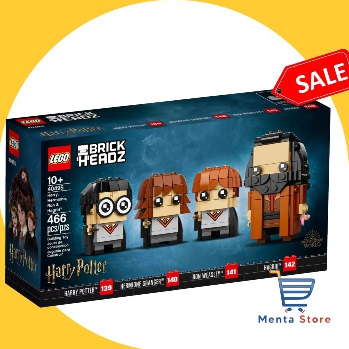 TERBARU LEGO Brickheadz 40495 Hermione Ron & Hagrid Characters
