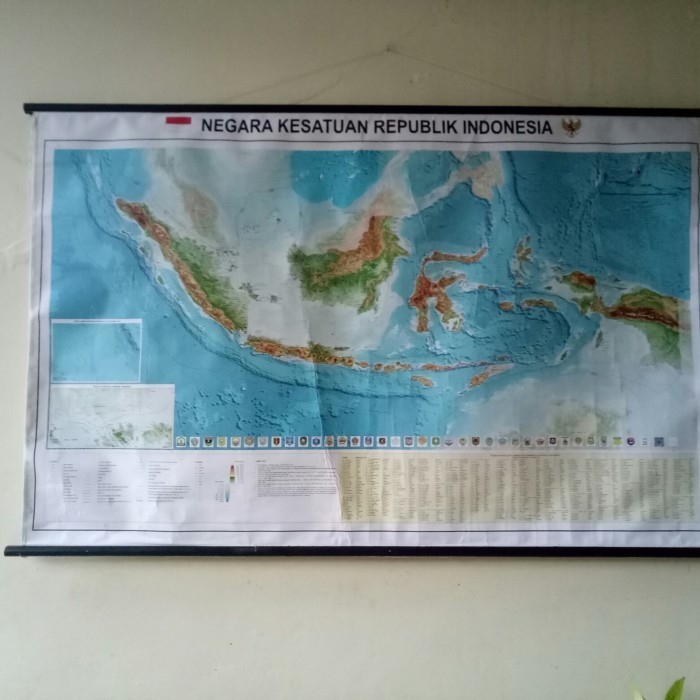 Peta Indonesia Nkri Peta Dinding Edisi Thn 2023 Lengkap 38 Provinsi