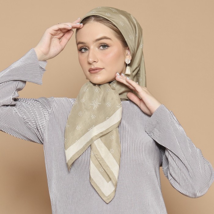 Khanaan - Scarf Monogram - Sage