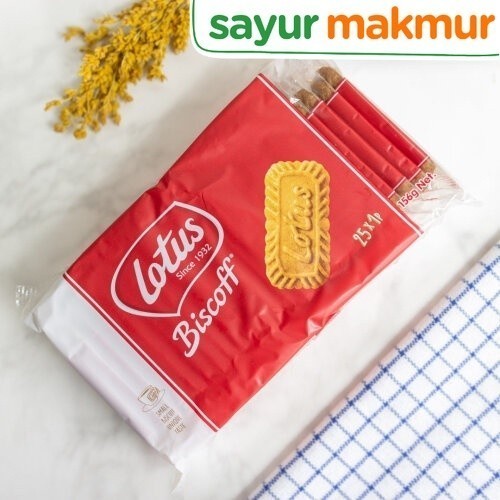 

Lotus Biscoff Caramelized Biscuit 156 gram Sayurmakmur