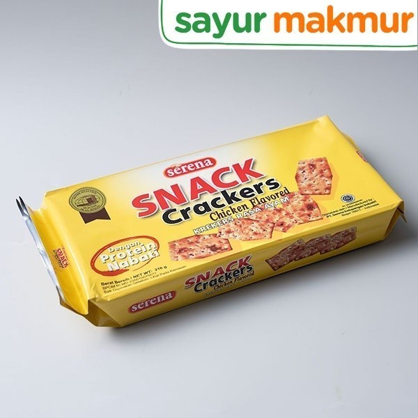 

Serena Snack Crackers Chicken 210- 240 gram Sayurmakmur