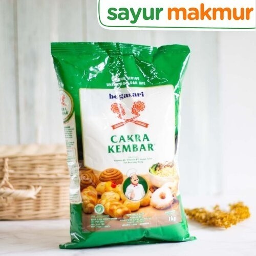 

Bogasari Tepung Terigu Cakra Kembar Premium 1 kg Sayurmakmur