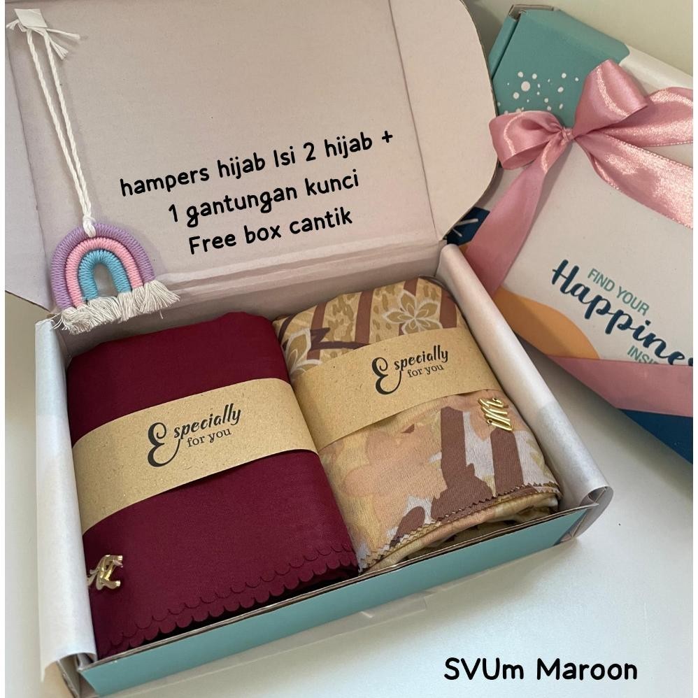 

CR - Hampers Hijab / Hampers kado ulang tahun hampers wisuda / Birthday / hadiah wedding / hijab Motif segiempat TERLARIS