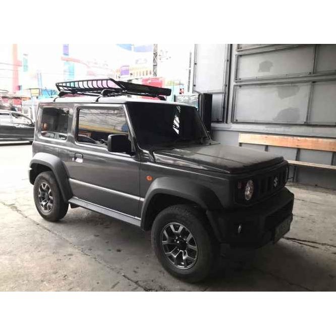 Paket Roof Rack Buzz Dan Cross Bar Jepit Body Khusus Jeep Jimny Katana