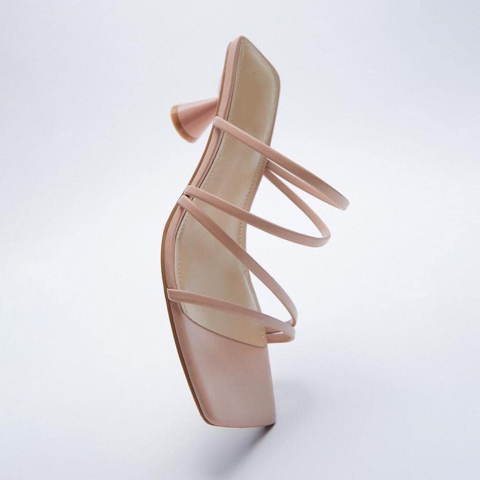 Sandal Heels Zara Wanita Original Branded Store H417