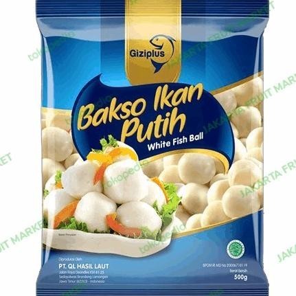 

Uinn - Sf- (Frozen Food) Giziplus White Fish Ball 500Gr (Grab/Gojek)