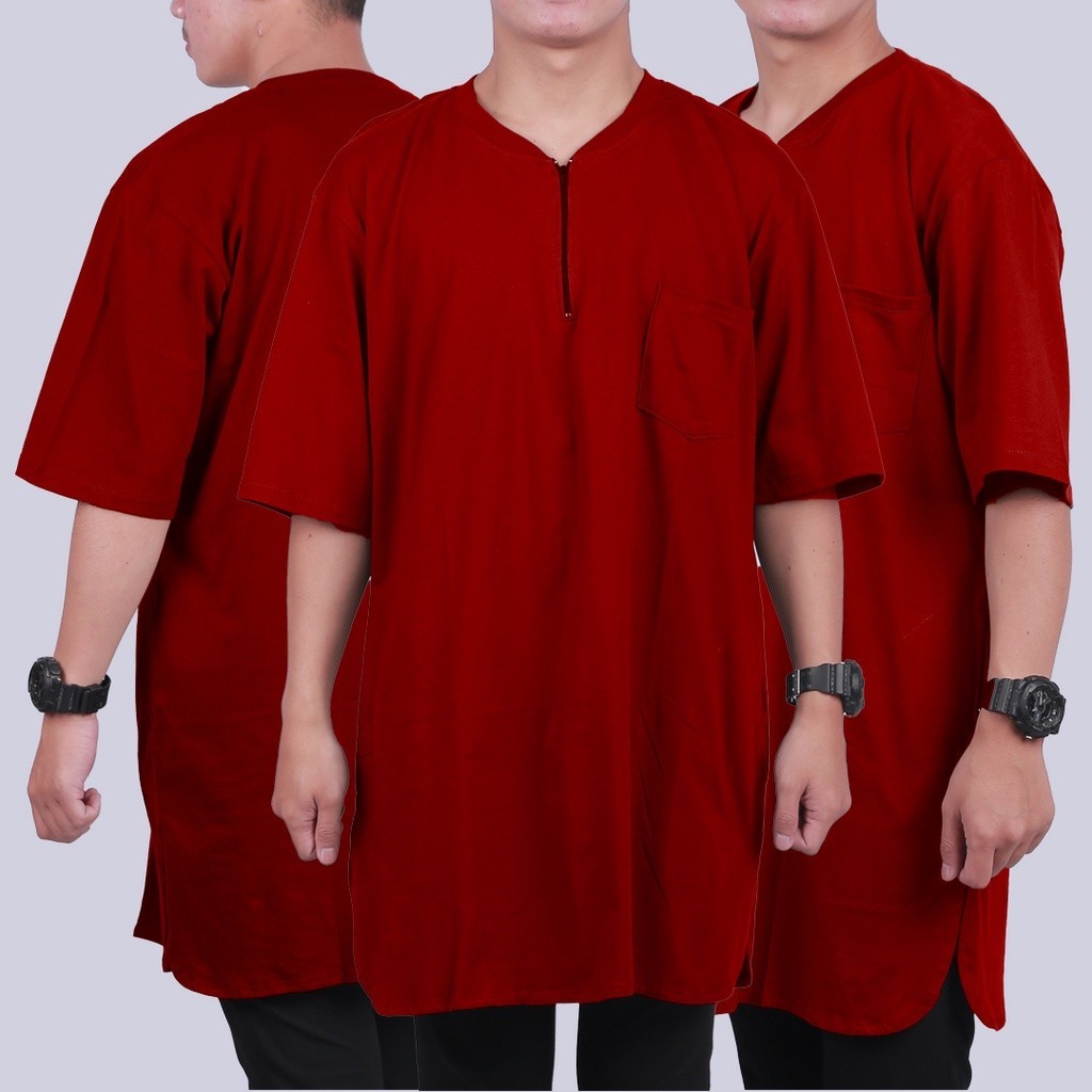 [SPECIAL EDITION] BEST SELLER HNFID - Kaos Gamis Zipper / baju kurta pakistan / baju kurta pria /
