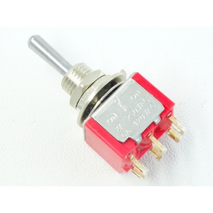 NEW DPDT Mini Toggle Switch On-Off-On
