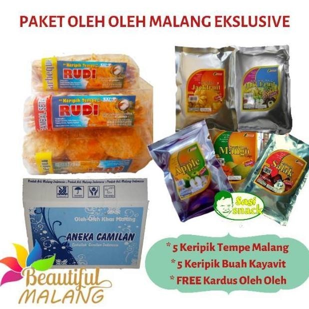 

POI PAKET HEMAT A 5 Keripik Buah 5 Keripik Tempe Free Kardus Oleh Oleh Malang TERLARIS