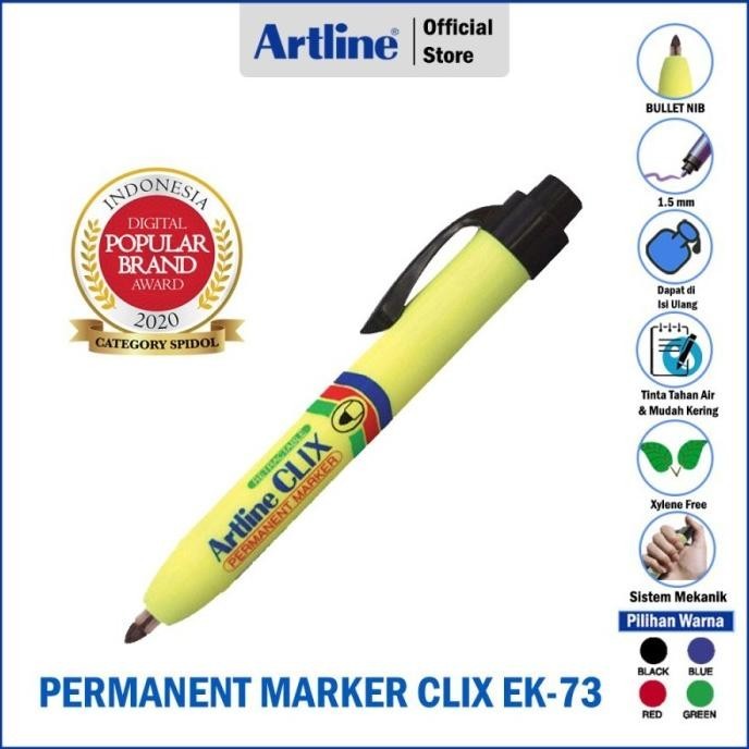

Spidol ARTLINE CLIX Permanent Marker EK-73 ilmi__77