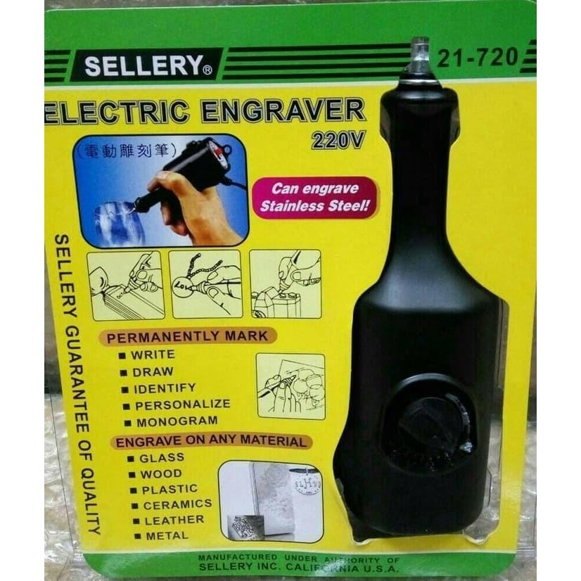 

Electric Engraver Alat Ukir Grafir Gravir Stainless Steel Ss Besi 220V