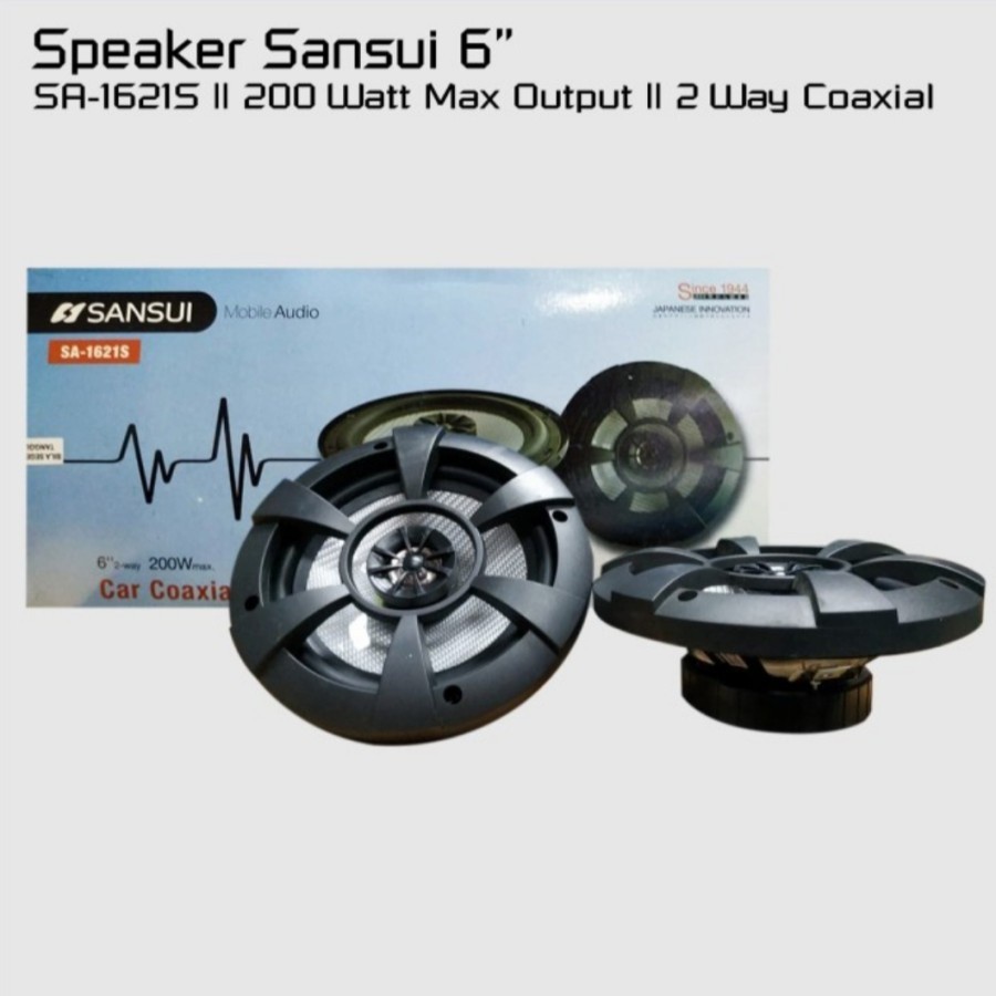 Speaker Pintu Mobil Coaxial 6" Inch Sansui SA-1621S