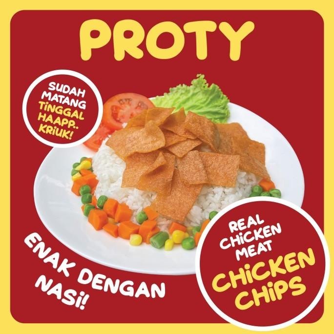 

PROTY Pedas (Bundle 12) Snack Camilan Keripik Viral Chicken Chips P88L