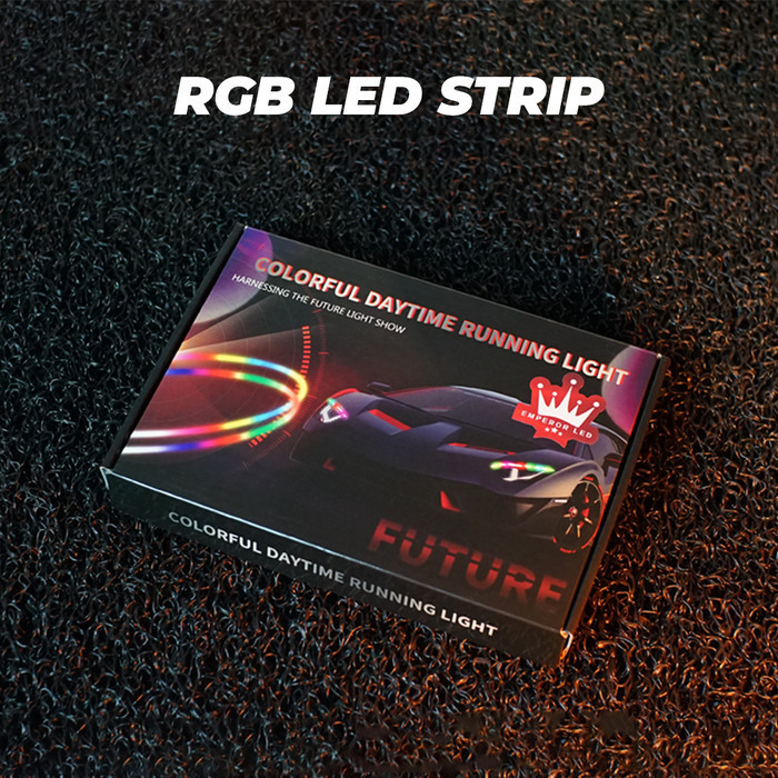 BARU LAMPU LED ALIS MOBIL RGB TERBAIK CONTROL APP ANDROID HP DRL RGB 63 CM
