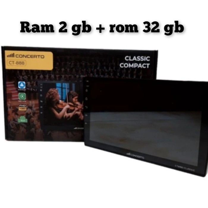 Masih Head Unit Android 9 Inch Concerto Ct-888 Android Auto Apple Carplay