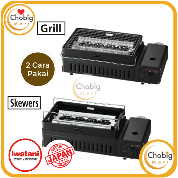 Iwatani Portable Grill Yakiniku Kompor Bbq Panggang Pemanggang Sate