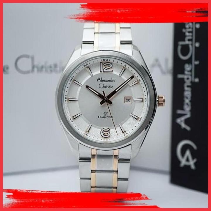 (ITP) ALEXANDRE CHRISTIE AC 8583MD / AC8583 SILVER ROSE ORIGINAL & GARANSI