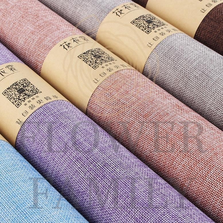 

Bonus Belanja" Flower Family - Jute Roll / Flower Wrapping Paper Korea / Kertas Bunga Roll / Jute Korea / Karung Goni / Mesh Roll/Kertas Buket Bunga Wisuda - Anniversary ||