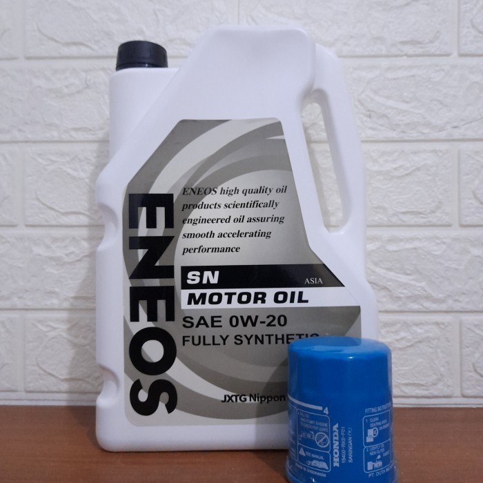 PAKET OLI ENEOS 0W 20 & FILTER OLI JAZZ BRIO FREED CITY MOBILIO CRV