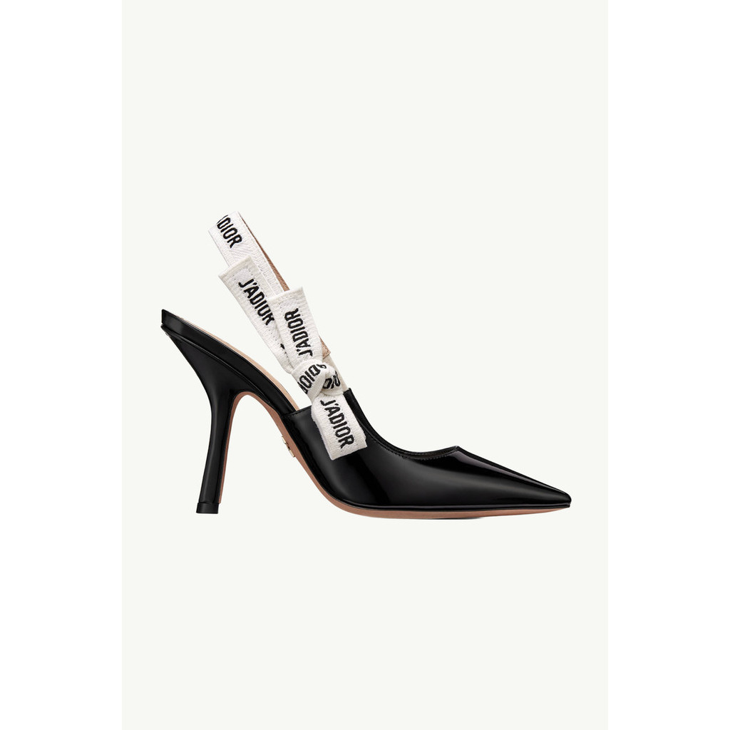 CHRISTIAN DIOR J'adior Slingback Pumps 100mm in Black Patent