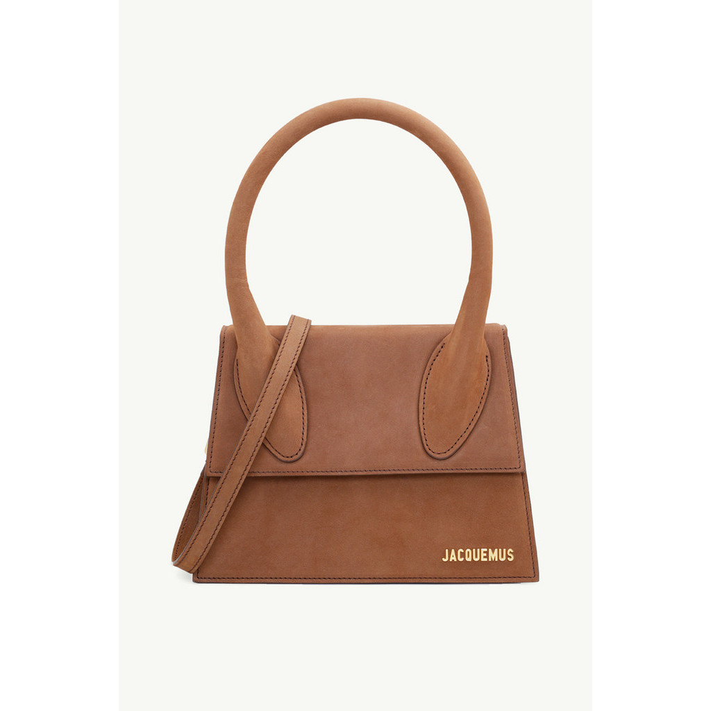 JACQUEMUS Le Grand Chiquito in Brown Structured Water-Repellent
