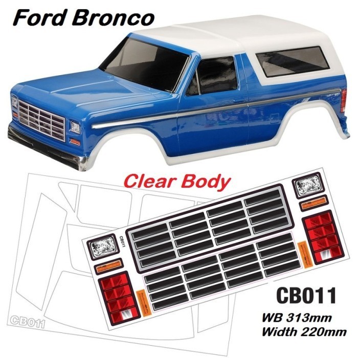 Team C Ford Bronco 1/10 Clear Body Shell Rc Adventure