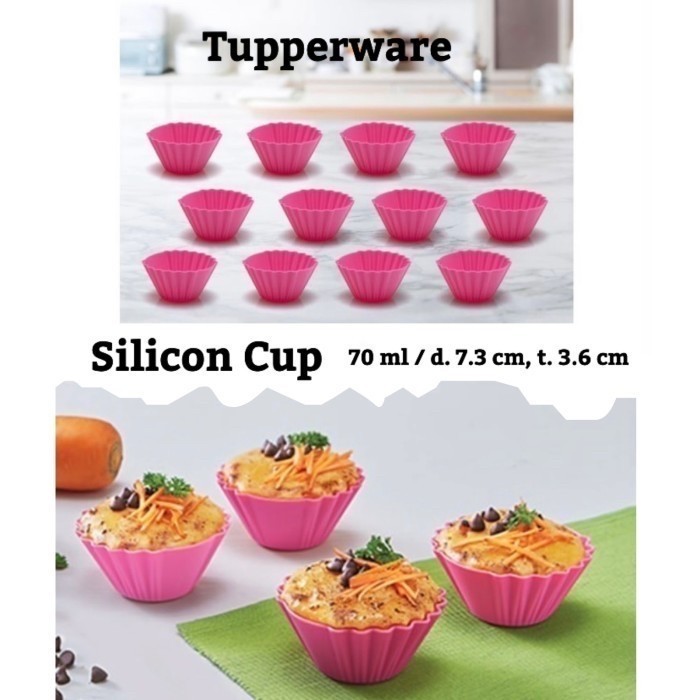 SILICON CUP 4 PCS TUPPERWARE