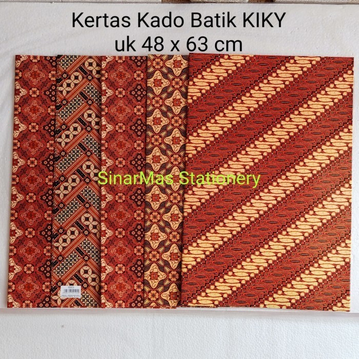 Kertas Kado Kiky Motif Batik. - Sampul Batik - Bungkus Kado Batik