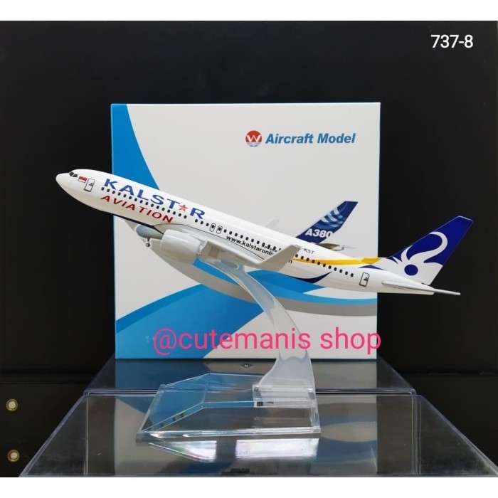 MINIATUR DIECAST PESAWAT KALSTAR ( 737 - 8 )