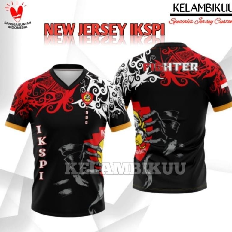 Murah JERSEY PENCAK SILAT IKSPI KERA SAKTI PRINTING TERBARU/BAJU KAOS BELA DIRI IKSPI KERA SAKTI MUR