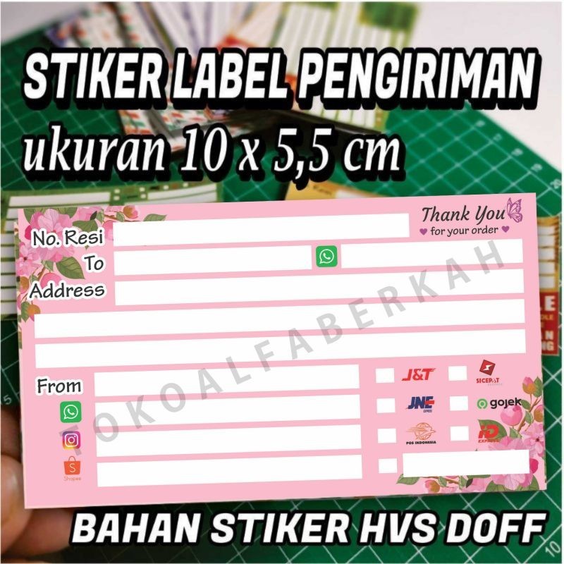 

[ 10PCS - BISA COD ] STIKER LABEL PENGIRIMAN OLSHOP