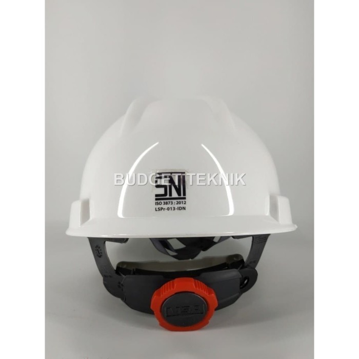 Helm Safety Proyek Merk Msa, Fastra, Tali Dagu (Lokal) Warna Putih
