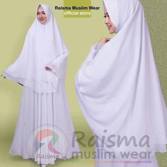 Gamis Putih Wanita / Baju Gamis Putih Syari / Gamis Putih Untuk Umroh