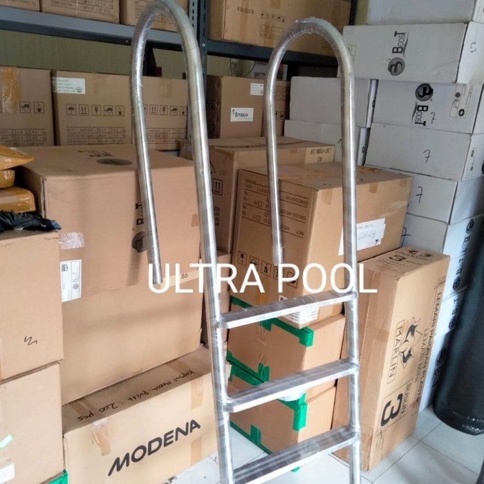 tangga kolam renang stainless 3 step