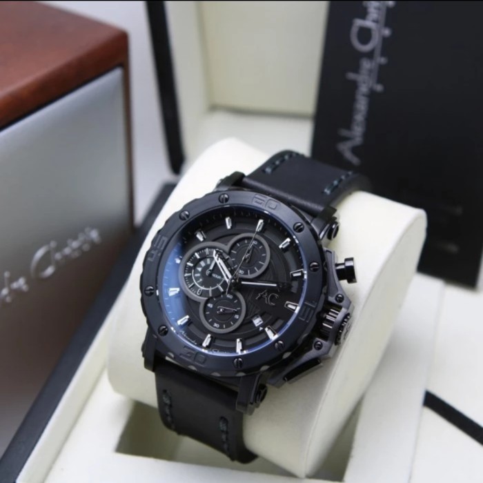Alexandre Christie Pria AC9205BC - AC 9205 BC Leather Full Black