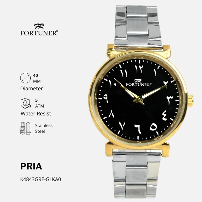 Jam Tangan Pria Angka Arab Tahan Air Hameed