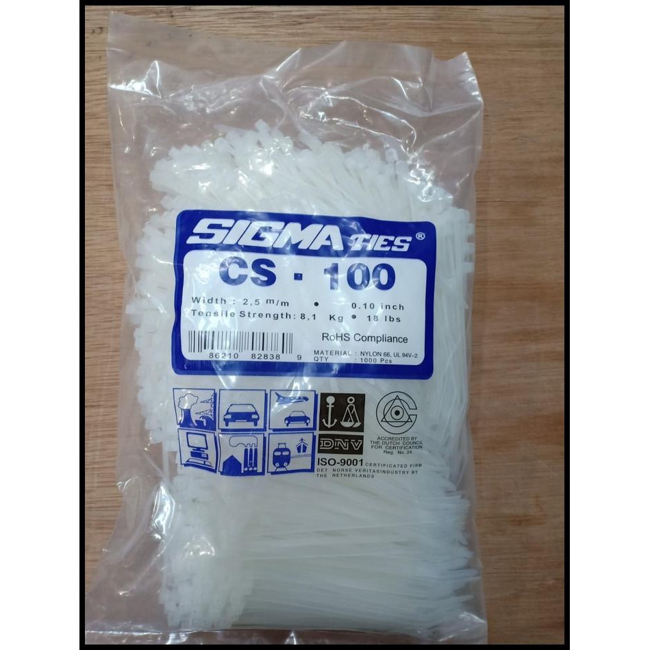 

TERMURAH CABLE TIES SIGMA 10 CM @1000 PC !!!!!!!