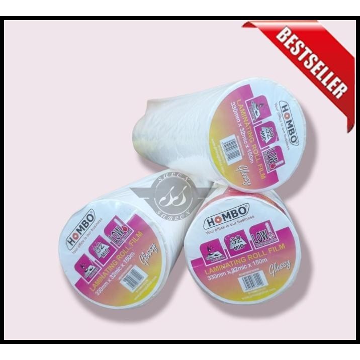 

TERBARU PLASTIK LAMINASI ROLL HOMBO GLOSSY A3 (330MMX32MICX150M) !!