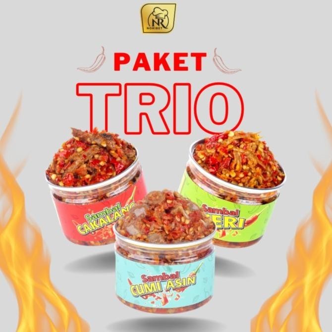 

PAKET TRIO SAMBAL NORIBET CAKALANG - CUMI ASIN - TERI TB