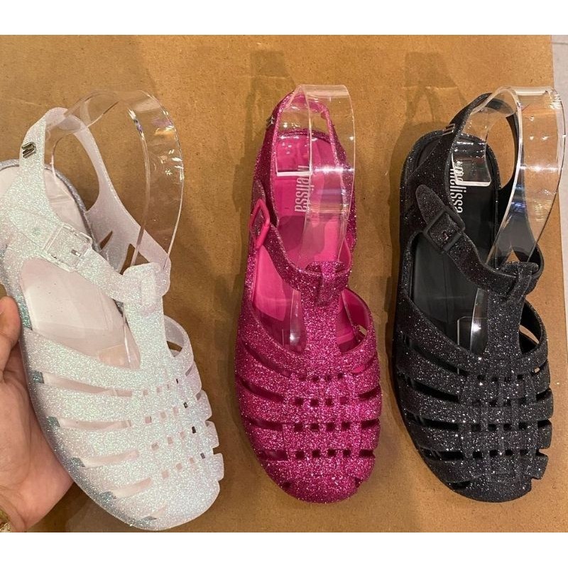 melissa possession black glitter