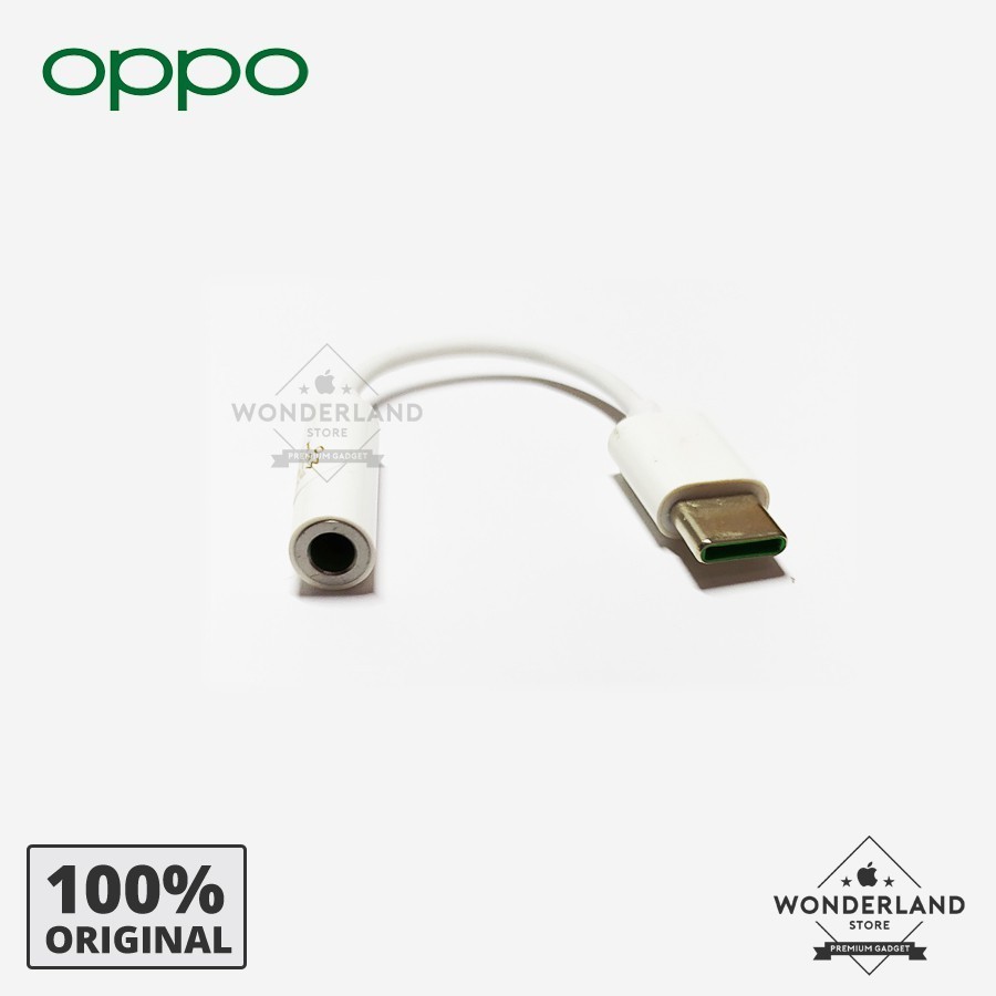 OPPO Converter Audio USB Type-C to Jack 3.5mm for Music & Calling Original 100% - Wonderland Store B
