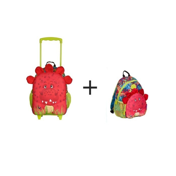 Okiedog Wildpack Junior Trolley Dino+ FREE Wildpack Backpack