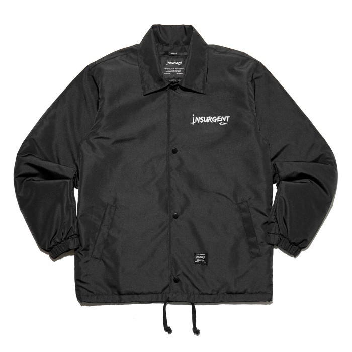 Jaket Pria Coach Jacket Logo Basic - Black Insurgent Club