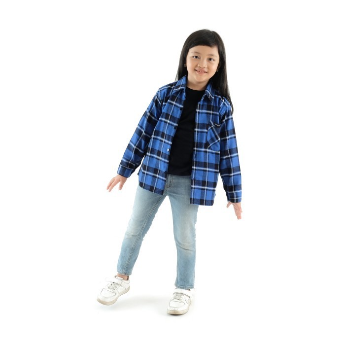 Linkaweoriginal Kemeja Flanel Anak Perempuan