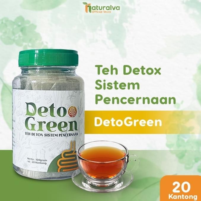 

DetoGreen Tea Teh Detox Sistem Pencernaan Usus Diet Sehat Alami P88L