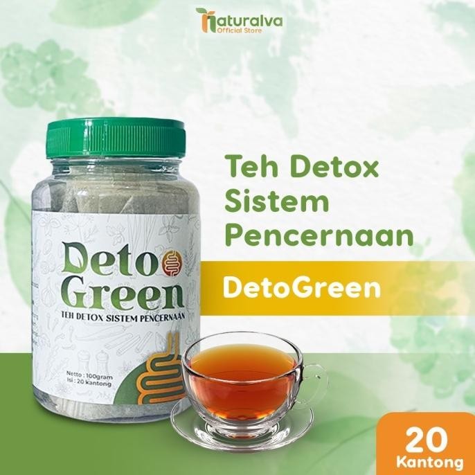 

DetoGreen Teh Sistem Pencernaan Herbal dan Madu untuk Detox AS76