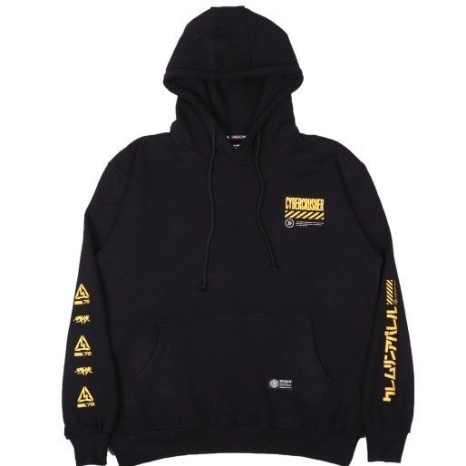 Kremlin Electropunk Pullover Hoodie Hitam - Crusher