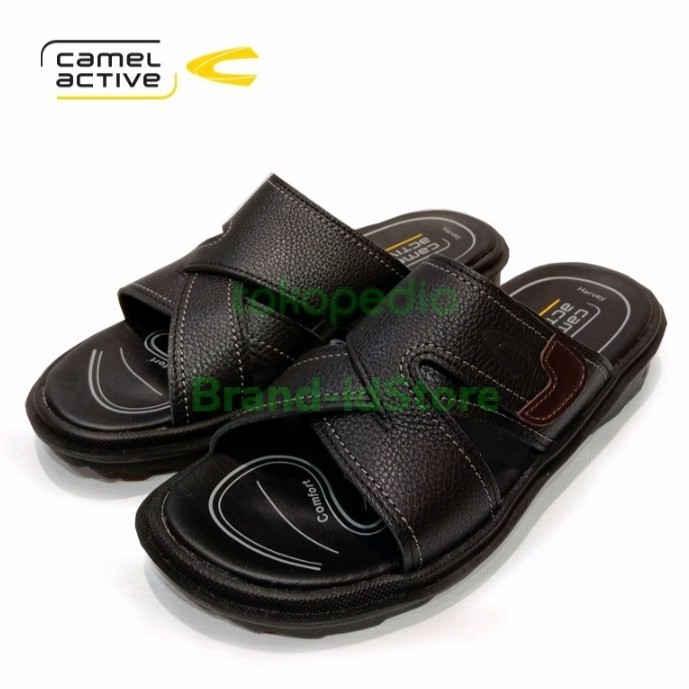 Sandal Pria Camel Active Original Kulit Asli Harvey Black