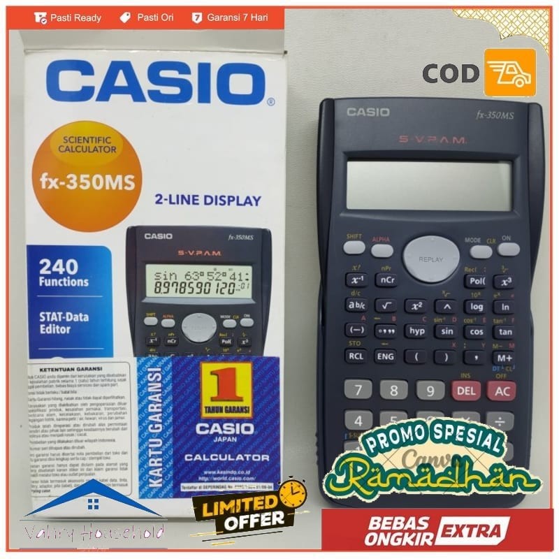 

Casio FX-350MS 2 Line Display Original