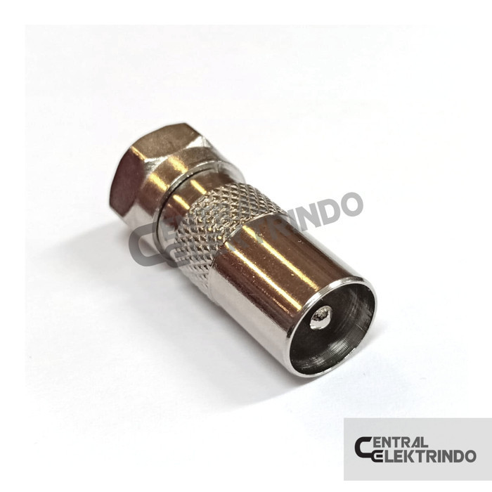 Connector F - Jarum to Jack Antena TV Male